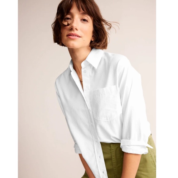 Boden Connie Cotton Button Down Shirt - Picture 1 of 10
